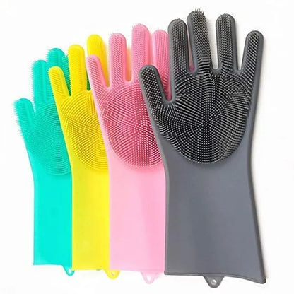 All-in-One Silicone Scrubber Gloves