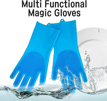 All-in-One Silicone Scrubber Gloves