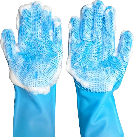 All-in-One Silicone Scrubber Gloves