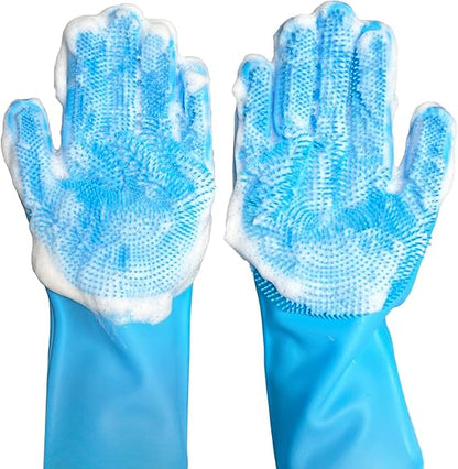 All-in-One Silicone Scrubber Gloves
