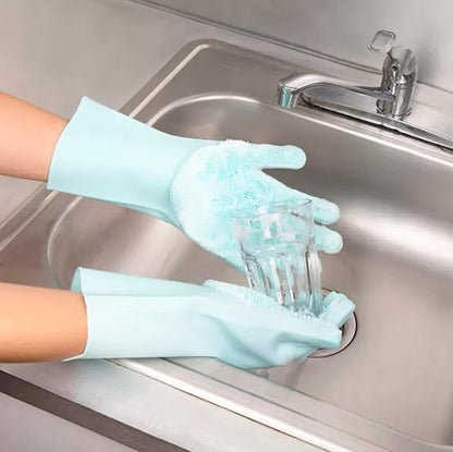 All-in-One Silicone Scrubber Gloves